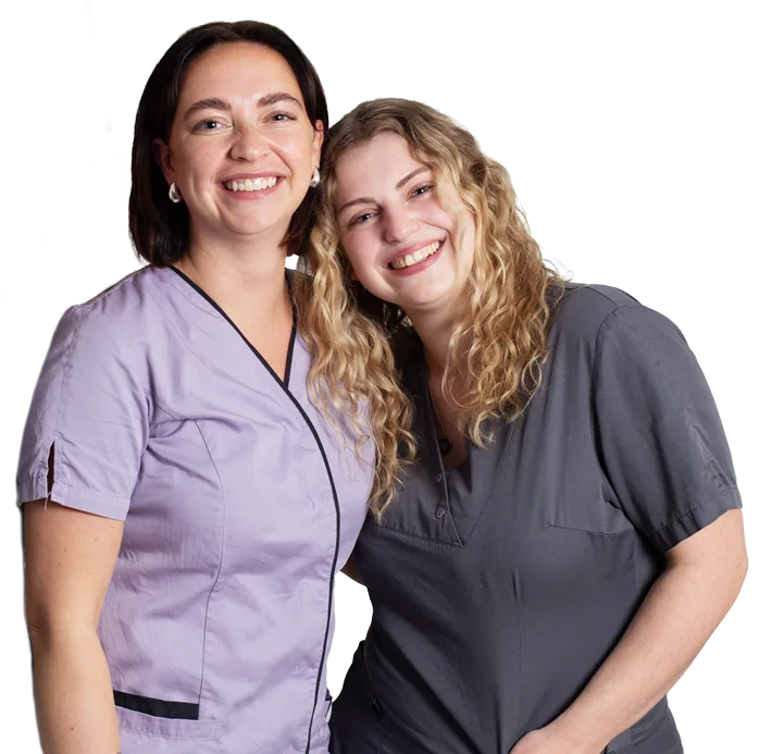 Zahnwerk Hildesheim Zahnarztpraxis Portraitfoto Michelle und Melina